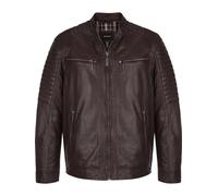 Kurzjacke BABISTA "Lederjacke SIRENETTO", Herren, Gr. 58, braun, casual, regular fit normal, Jacken, im Used-Look (97896634-58) braun