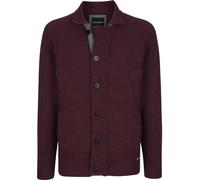 Strickjacke BABISTA "Strickjacke ROBLOTE", Herren, Gr. L, lila (dunkelrot), Obermaterial: 50% Wolle mw. 50% Polyamid ECONYL PA ECONYL., Strickjacken Strickjacke (66754850-L) dunkelrot