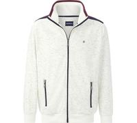 Sweatjacke BABISTA "Sweatjacke MIRDON", Herren, Gr. M, weiß (wollweiß), Obermaterial: 97% Baumwolle CO. 3% Polyester COOLMAX PES(Coolmax)., casual, normal, ohne Ausschnitt, Sweatjacken, mit seitlichen