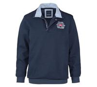 Sweatshirt BABISTA "Sweatshirt BELLAVUNTO", Herren, Gr. L, blau (dunkelblau), Obermaterial: 100% Baumwolle CO., normal, ohne Ausschnitt, Sweatshirts Sweatshirt (42440158-L) dunkelblau