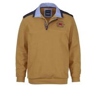 Sweatshirt BABISTA "Sweatshirt BELLAVUNTO" Gr. L, gelb (dunkelgelb), Herren, Obermaterial: 100% Baumwolle CO., Sweatshirts, mit Brust-Stickerei (77391428-L) dunkelgelb