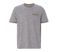 BABISTA Herren T-Shirt Oriello aus 100% Baumwolle, Streifenmuster, Freizeitshirt mit Rundhalsausschnitt und Brusttasche auch in großen Größen bis 5XL hellblau, M - 48/50