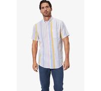 BABISTA Regular Fit Leinenhemd weiss, Gestreift