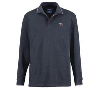 Langarm-Poloshirt BABISTA "Langarm-Poloshirt MILANVETZO", Damen, Gr. 54, blau (dunkelblau melange), Obermaterial: 60% Baumwolle CO. 40% Polyester COOLMAX PES(Coolmax)., Shirts (84189334-54) dunkelblau