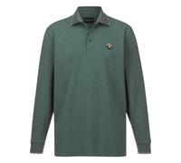 Langarm-Poloshirt BABISTA "Langarm-Poloshirt MILANVETZO", Damen, Gr. 58, grün (grün melange), Obermaterial: 60% Baumwolle CO. 40% Polyester COOLMAX PES(Coolmax)., Shirts (66203854-58) grün melange