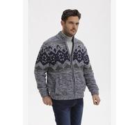 Strickjacke BABISTA "Outdoor TESSABELLA" Gr. M, blau (blau gemustert) Herren Strickjacken (22746250-M) blau gemustert