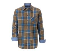 BABISTA Regular Fit Flanellhemd blau/braun, Kariert