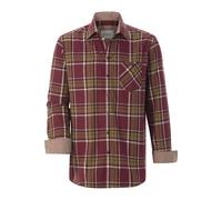 Flanellhemd BABISTA "Hemd SALTINORA", Herren, Gr. XL, weit, rot (dunkelrot kariert), Obermaterial: 100% Baumwolle CO., Hemden (97272730-XL) dunkelrot kariert