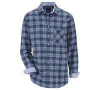 BABISTA Herren Flanellhemd Floreverti blau L - 41/42