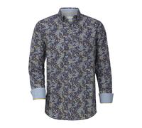 BABISTA Regular Fit Hemd dunkelblau, Paisley