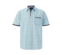 Kurzarmhemd BABISTA "Kurzarmhemd GIDONA", Herren, Gr. XXL, weit, blau (hellblau kariert), Obermaterial: 100% Baumwolle CO., regular fit, Hemden, mit kontrastfarbenen Akzenten (81527640-XXL) hellblau k