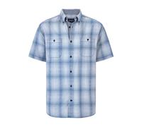 Kurzarmhemd BABISTA "Kurzarmhemd ROSITELLI", Herren, Gr. L, weit, blau (hellblau kariert), Obermaterial: 100% Baumwolle CO., regular fit, Kurzarm, Hemden (91878114-L) hellblau kariert