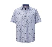 Kurzarmhemd BABISTA "Kurzarmhemd BELVANO", Herren, Gr. L, N-Gr, blau (hellblau gemustert), Obermaterial: 100% Baumwolle CO., regular fit, Hemden (66181918-L) hellblau gemustert
