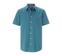 Kurzarmhemd BABISTA "Kurzarmhemd NAPOLEO", Herren, Gr. XL, weit, blau (petrol gestreift), Obermaterial: 100% Baumwolle CO., regular fit, Kurzarm, Hemden (62731006-XL) petrol gestreift