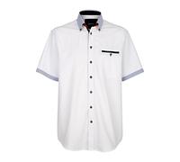 Kurzarmhemd BABISTA "Kurzarmhemd FLOREVETTO", Herren, Gr. XXL, weiß, regular fit, Kurzarm, Hemden, mit raffinierten Kontrasten (73265249-XXL) weiß