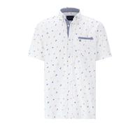 Kurzarmhemd BABISTA "Kurzarmhemd ALARIN", Herren, Gr. XXXL, weit, weiß (weiß gemustert), Obermaterial: 100% Baumwolle CO., regular fit, Hemden (86324017-XXXL) weiß gemustert