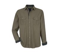 BABISTA Regular Fit Hemd oliv, Einfarbig