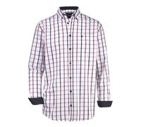 Langarmhemd BABISTA "Hemd ROMANTELLA", Herren, Gr. XL, rot (rot kariert), Obermaterial: 100% Baumwolle CO., Langarm, Hemden, mit Button-Down-Kragen (26876859-XL) rot kariert