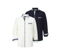 BABISTA Regular Fit Hemd weiss/blau, Mehrfarbig