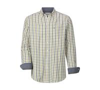 Langarmhemd BABISTA "Hemd KELVANO", Herren, Gr. XL, weit, weiß (wollweiß kariert), Obermaterial: 100% Baumwolle CO., Hemden (37139941-XL) wollweiß kariert