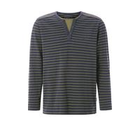 BABISTA Regular Fit Longsleeve dunkelblau, Gestreift