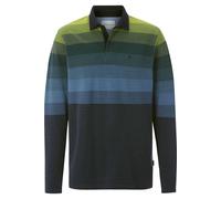 BABISTA Regular Fit Longsleeve Poloshirt dunkelblau, Gestreift