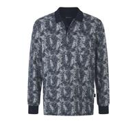 Langarm-Poloshirt BABISTA "Langarm-Poloshirt PIETASTO", Herren, Gr. L, grau (grau gemustert), Obermaterial: 100% Baumwolle CO., casual, regular fit normal, ohne Ausschnitt, Langarm, Shirts (35508206-L