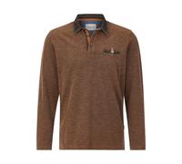 Langarm-Poloshirt BABISTA "Langarm-Poloshirt ZUPATERRI", Herren, Gr. S, orange (orange melange), Obermaterial: 100% Baumwolle CO., Shirts (72758612-S) orange melange