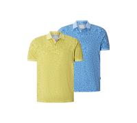 BABISTA Regular Fit Poloshirt Kurzarm gelb/blau
