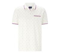 Poloshirt BABISTA "Poloshirt WARLIN", Herren, Gr. XL, weiß (weiß gemustert), Obermaterial: 100% Baumwolle CO., Shirts (98019062-XL) weiß gemustert