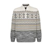 Troyer BABISTA "Pullover VARZIRO", Herren, Gr. XXL, grau (grau gemustert), Obermaterial: 55% Polyacryl PAN. 45% Baumwolle CO., unifarben, Pullover Troyer (34528806-XXL) grau gemustert