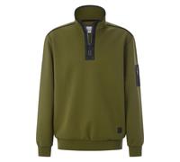 Sweatshirt BABISTA "Sweatshirt KALDIN", Herren, Gr. XL, grün (oliv), Obermaterial: 48% Polyester COOLMAX PES(Coolmax). 46% Baumwolle CO. 6% Elasthan EL., Sweatshirts Sweatshirt (67391140-XL) oliv