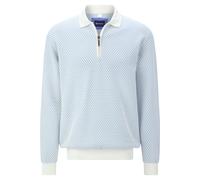 Sweatshirt BABISTA "Sweatshirt TALMAR", Herren, Gr. XXL, blau (hellblau), Obermaterial: 100% Baumwolle CO., casual, normal, ohne Ausschnitt, Sweatshirts, mit aufregender Wabenstruktur (42209143-XXL) h