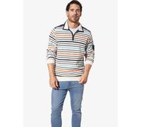 BABISTA Regular Fit Sweatshirt Zipweiss, Gestreift