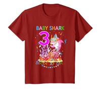 Baby 3-jähriges Hai-Geburtstags-Mädchen-Geschenk T-Shirt