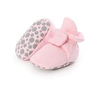 Baby Baumwolle Schuhe, Morbuy 0-18 Monate Einfarbig Babyschuhe Neugeborene Mädchen Kleinkind Weiche Alleinige Anti-Rutsch Krabbelschuhe Wanderer Schuhe (13cm / 12-18 Monate,Rosa)