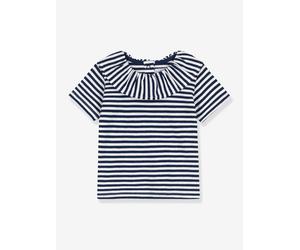 Baby Bluse mit kurzen Ärmeln PETIT BATEAU weiß Gr. 74