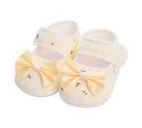 Baby Bodenschuhe Kleinkind Schuhe leichte atmungsaktive weiche Sportlaufschuhe Unisex Baby Einfarbig Bowknot Flache Schuhe mit Klettverschluss rutschfeste Weiche Sohle