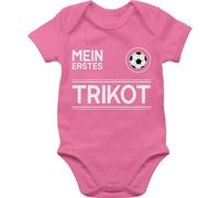 Baby Body Kurzarm - 2026 Fussball WM Fanartikel - Mein erstes Trikot - weiß - 1/3 Monate - Pink - europameisterschaft em bodys 2024 fußball babysachen fußballer fu ball babybody fussball-wm