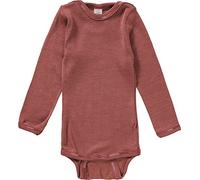 Baby Body Langarm, Wolle Seide, Engel, Kupfer, 50-56