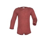 Baby Body Langarm, Wolle Seide, Engel, Kupfer, 50-56