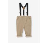 Baby Cordhose mit abnehmbaren Trägern beige Gr. 104 von vertbaudet