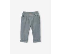 Baby Cordhose mit Dehnbund graublau Gr. 104 von vertbaudet