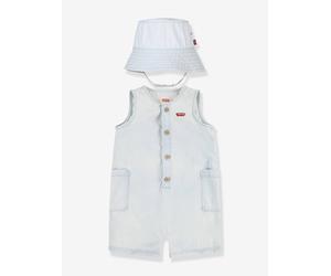 Baby Denim-Set: Overall & Fischerhut Levi's Kids gebleicht Gr. 71
