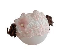 Baby Fontanelle Schutzhaarband, breites Haarband, Spitze, Blume, Kopfschmuck, Prinzessin, Mädchen, Haarschmuck