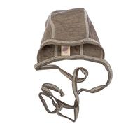 Engel Baby-Häubchen (Größe: 50/56 / Farbe: walnuss / Material: Wolle/Seide)