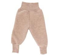 Engel Baby Hose mit Nabelbund aus Merinoschurwolle/Fleece 86/92 Sand Melange