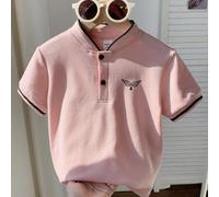 Baby Jungen Bequem Lässig Vielseitiger Collegestil Perlengewebe Polohemd, Kurzarm T-Shirt, Frühling/Sommer geeignet für Innen, Außen, Alltag, Sport, S
