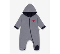 Baby Kapuzen-Overall PETIT BATEAU blau Gr. 68
