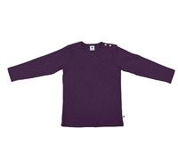 Leela Cotton Baby und Kinder Shirt Ripp Qualität Bio Baumwolle aubergine Gr.98/104